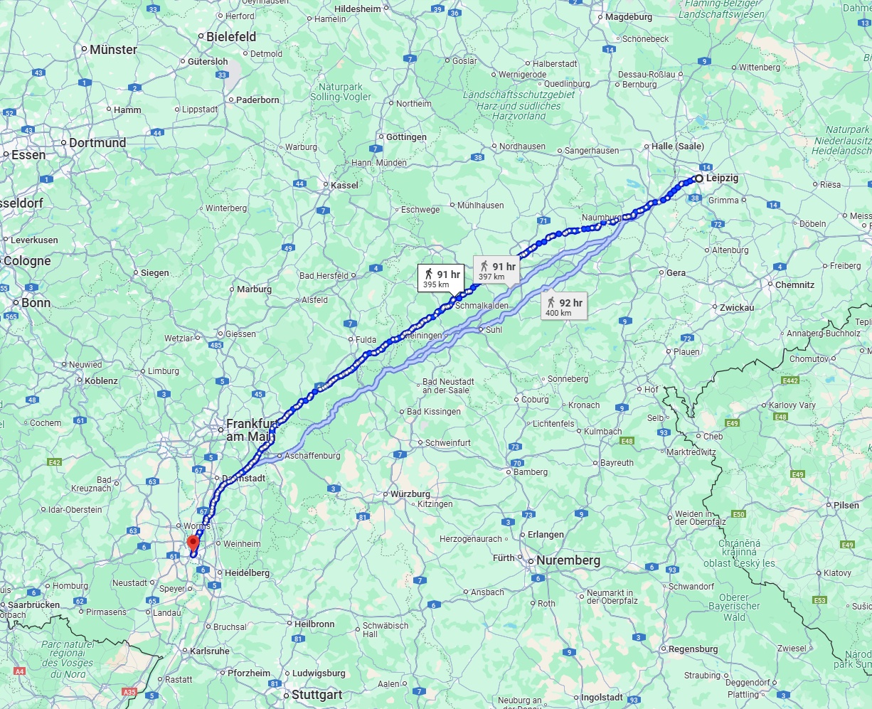 Anreise von Leipzig Zu Mannheim Über 