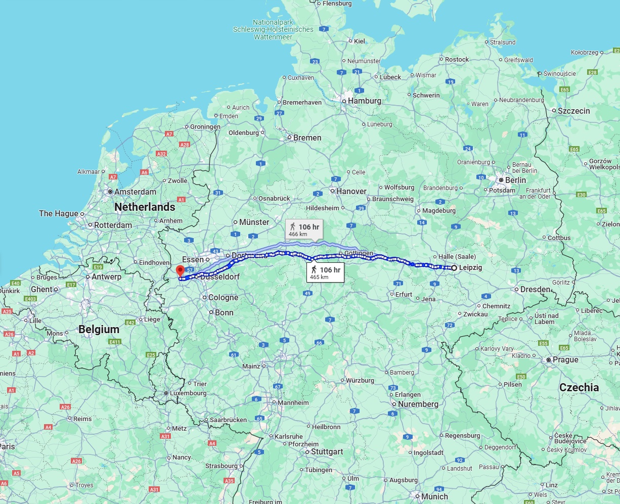 Anreise von Leipzig Zu Mönchengladbach Über 