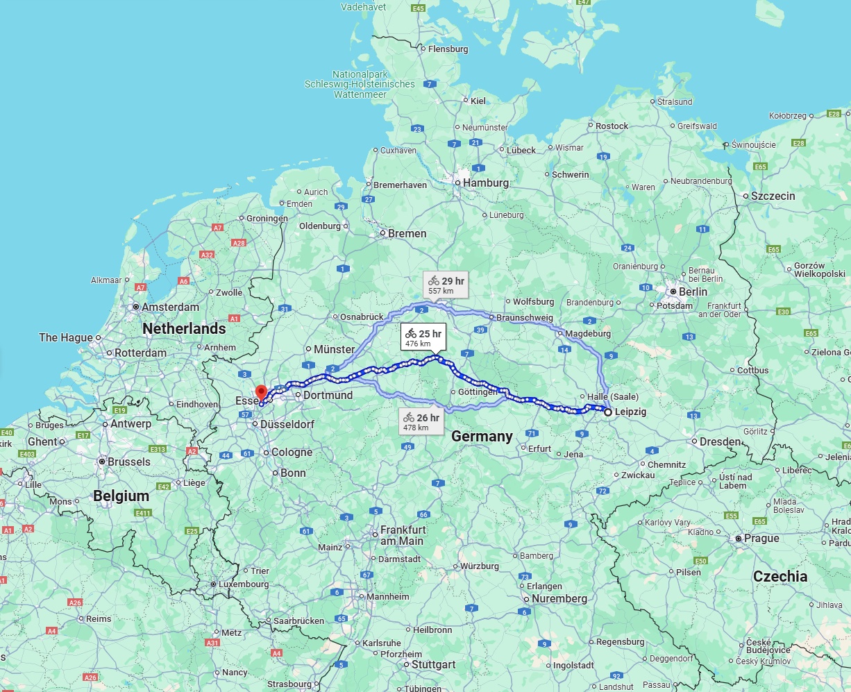Anreise von Leipzig Zu Mülheim an der Ruhr Über 
