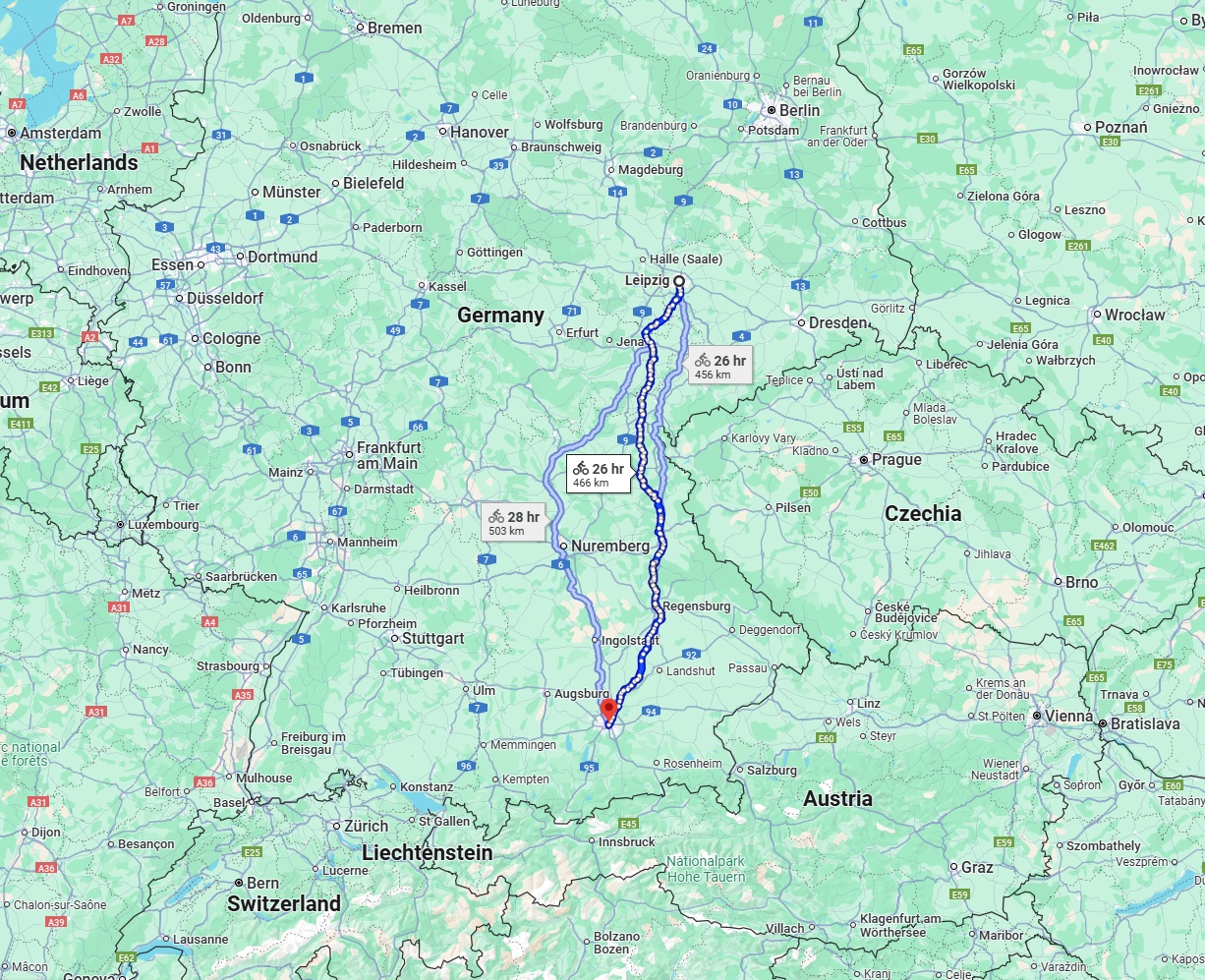 Anreise von Leipzig Zu München Über 
