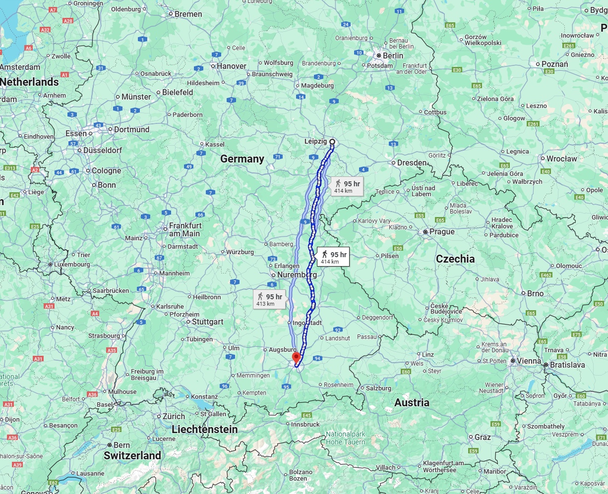 Anreise von Leipzig Zu München Über 