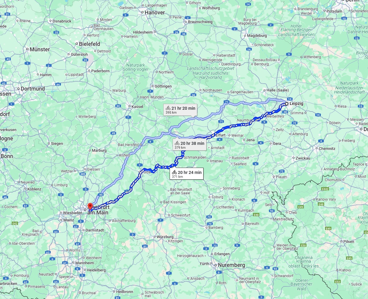 Anreise von Leipzig Zu Offenbach am Main Über 
