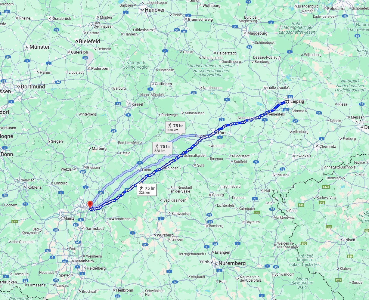 Anreise von Leipzig Zu Offenbach am Main Über 
