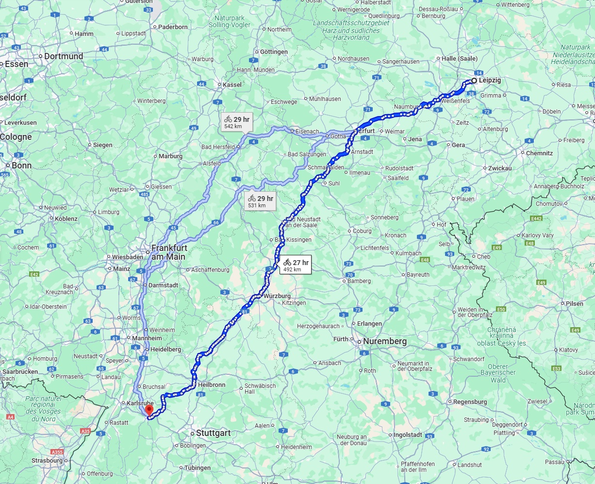 Anreise von Leipzig Zu Pforzheim Über 
