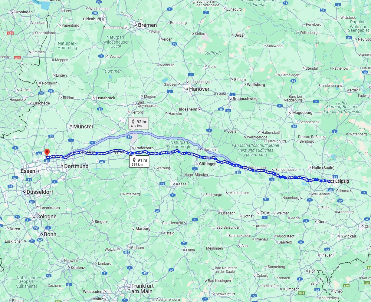 Anreise von Leipzig Zu Recklinghausen Über 