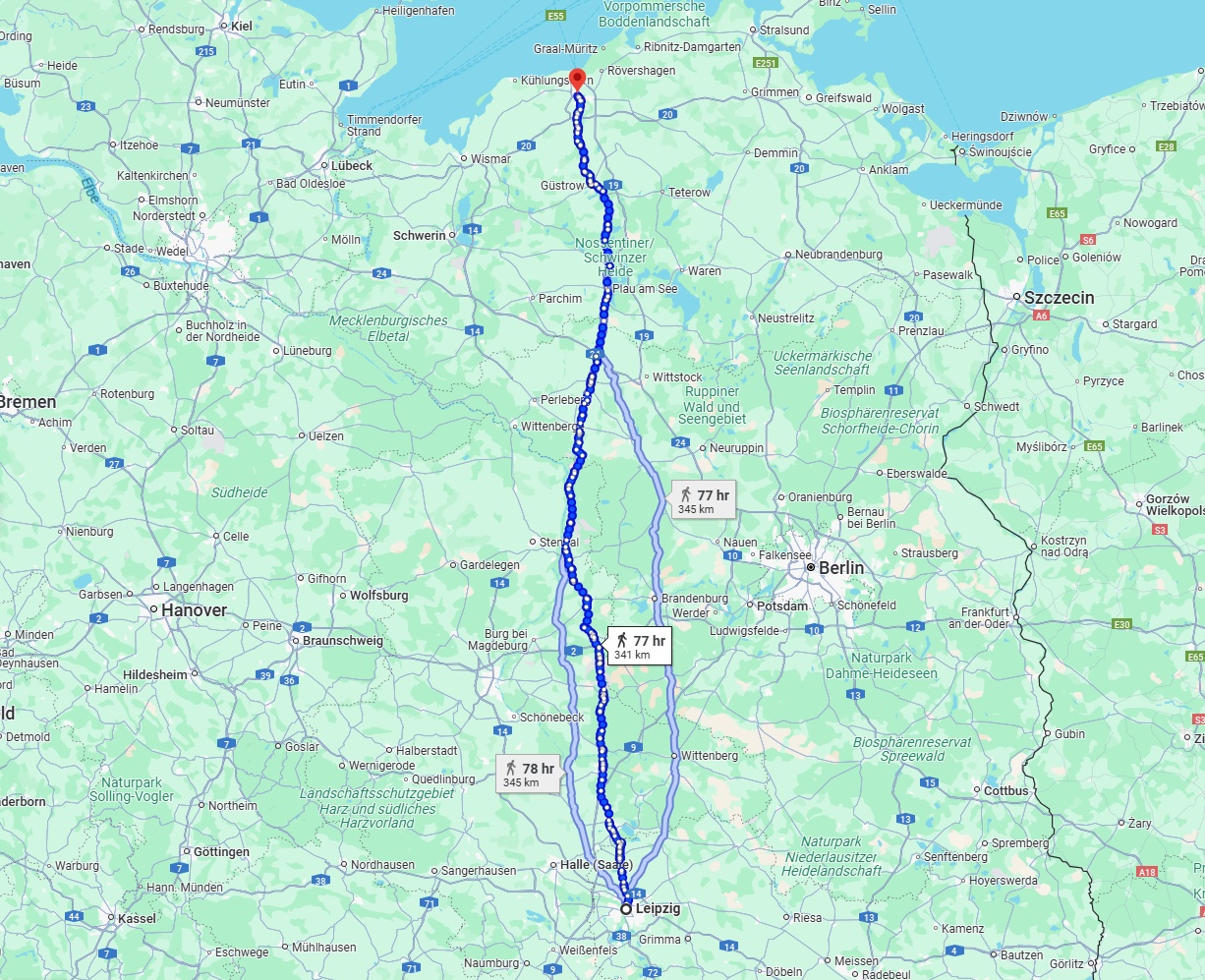 Anreise von Leipzig Zu Rostock Über 