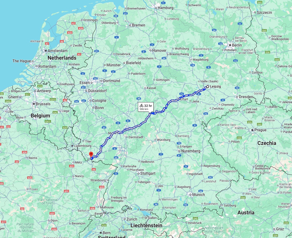 Anreise von Leipzig Zu Saarbrücken Über 