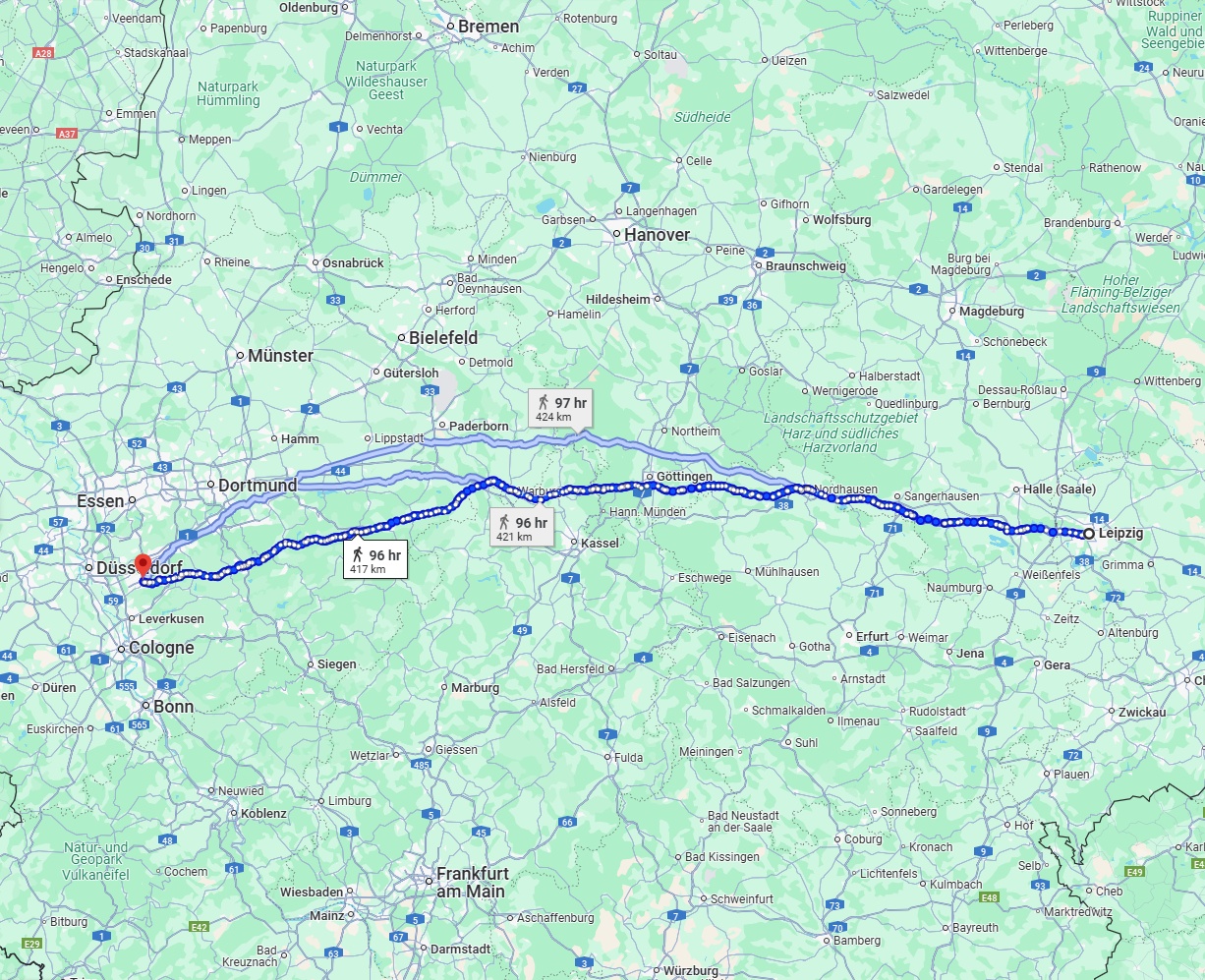 Anreise von Leipzig Zu Solingen Über 