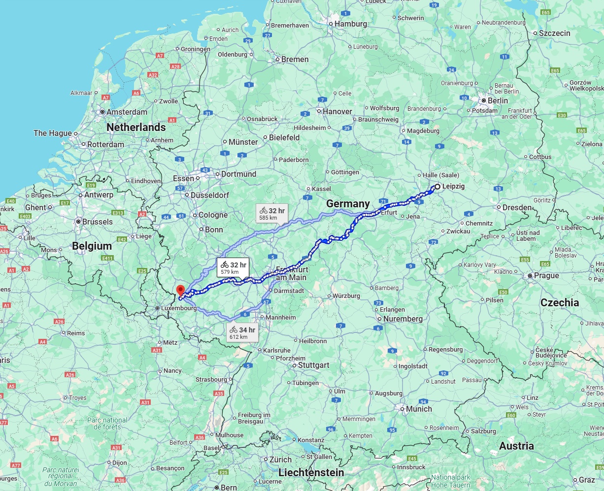 Anreise von Leipzig Zu Trier Über 