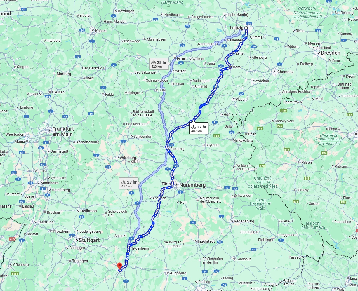 Anreise von Leipzig Zu Ulm Über 