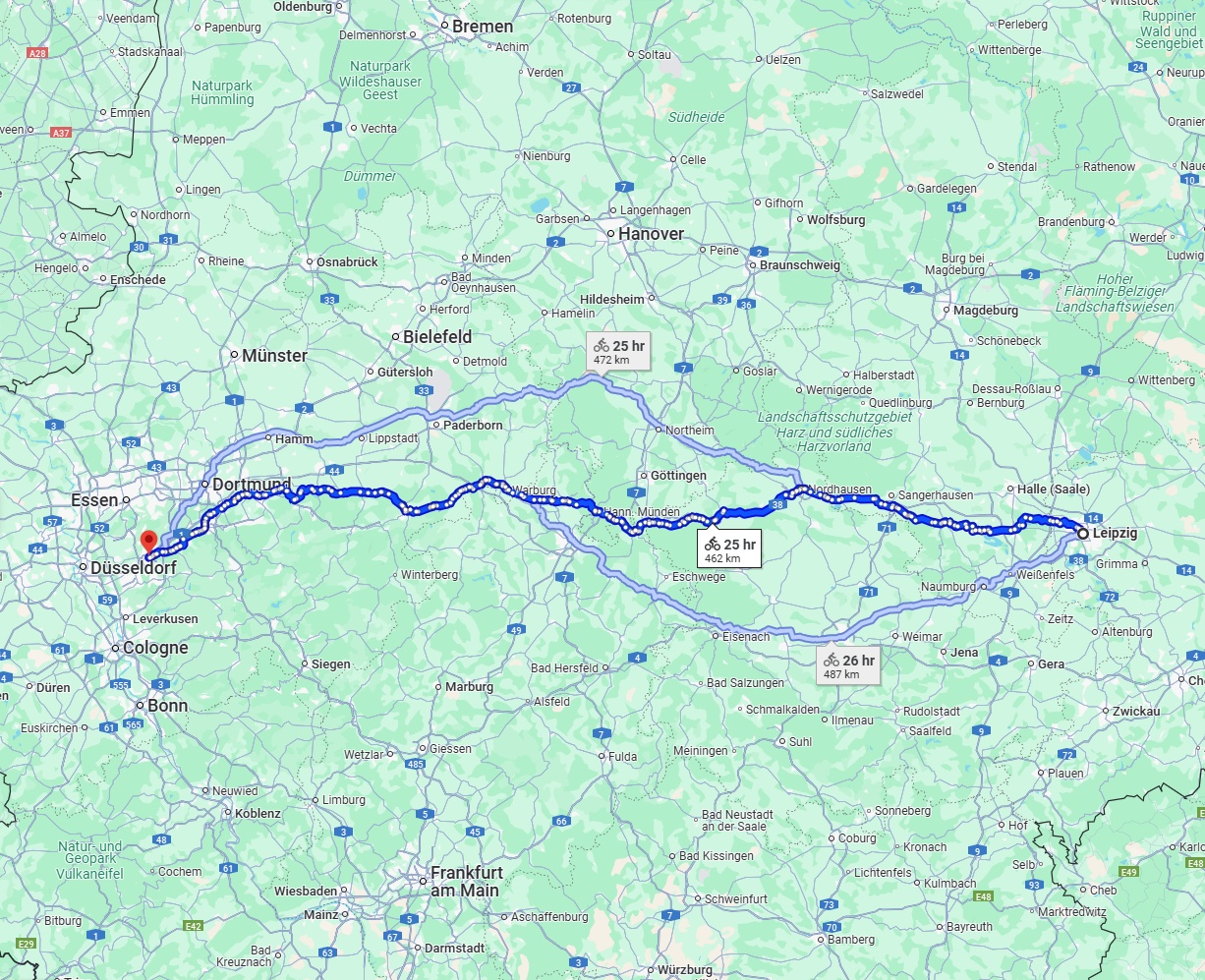 Anreise von Leipzig Zu Wuppertal Über 