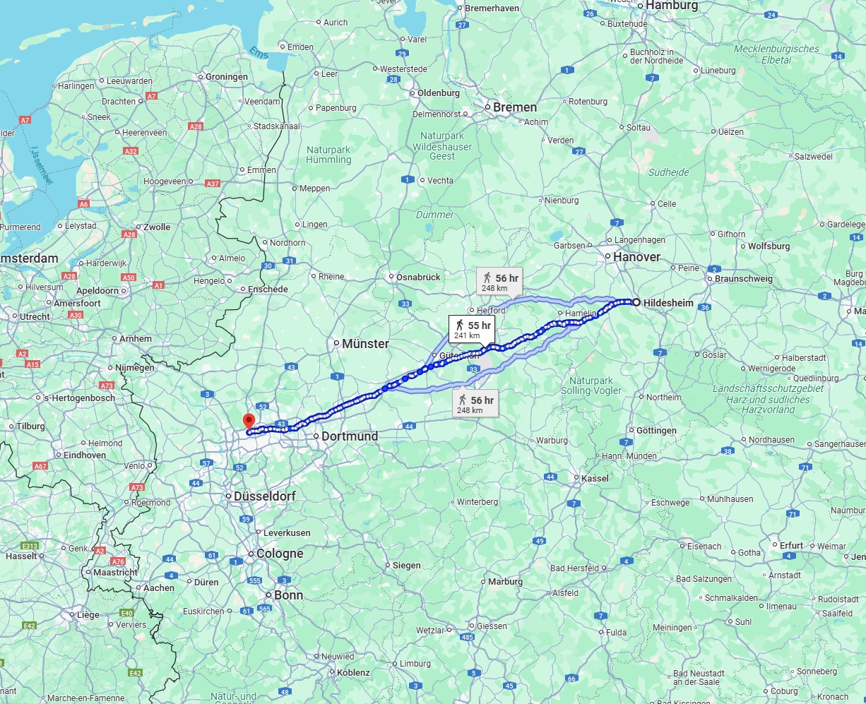 Anreise von Hildesheim Zu Bottrop Über 