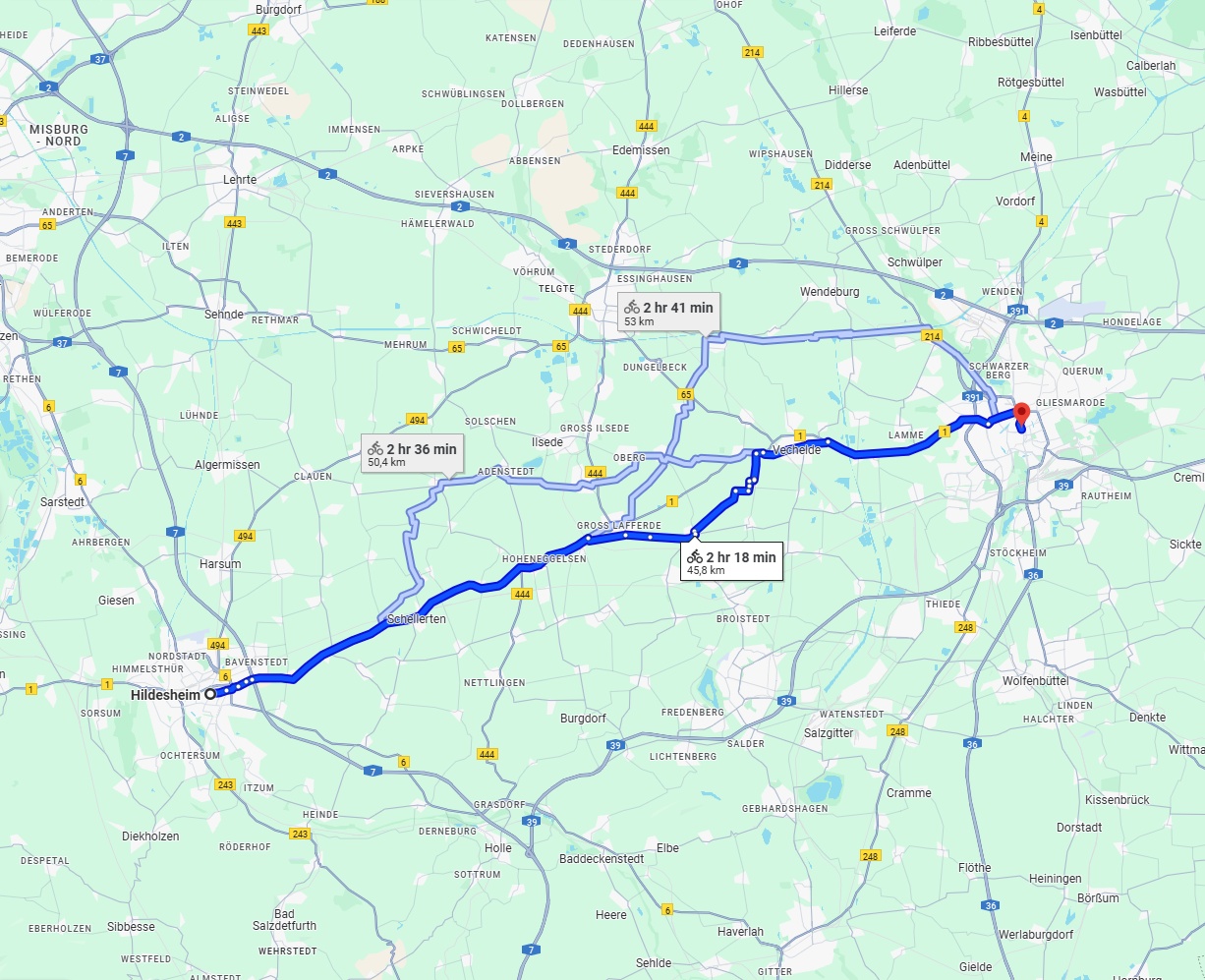Anreise von Hildesheim Zu Braunschweig Über 