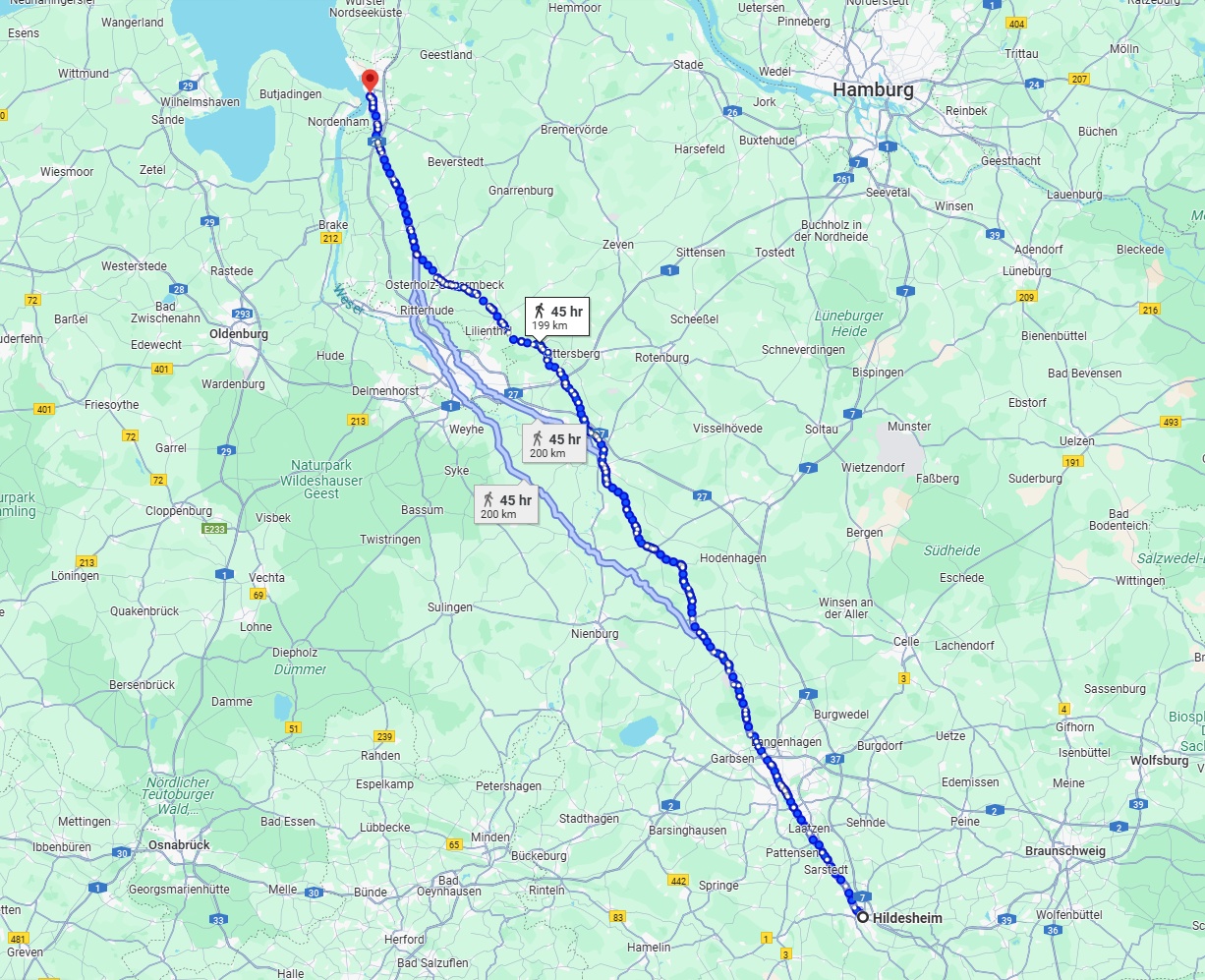 Anreise von Hildesheim Zu Bremerhaven Über 