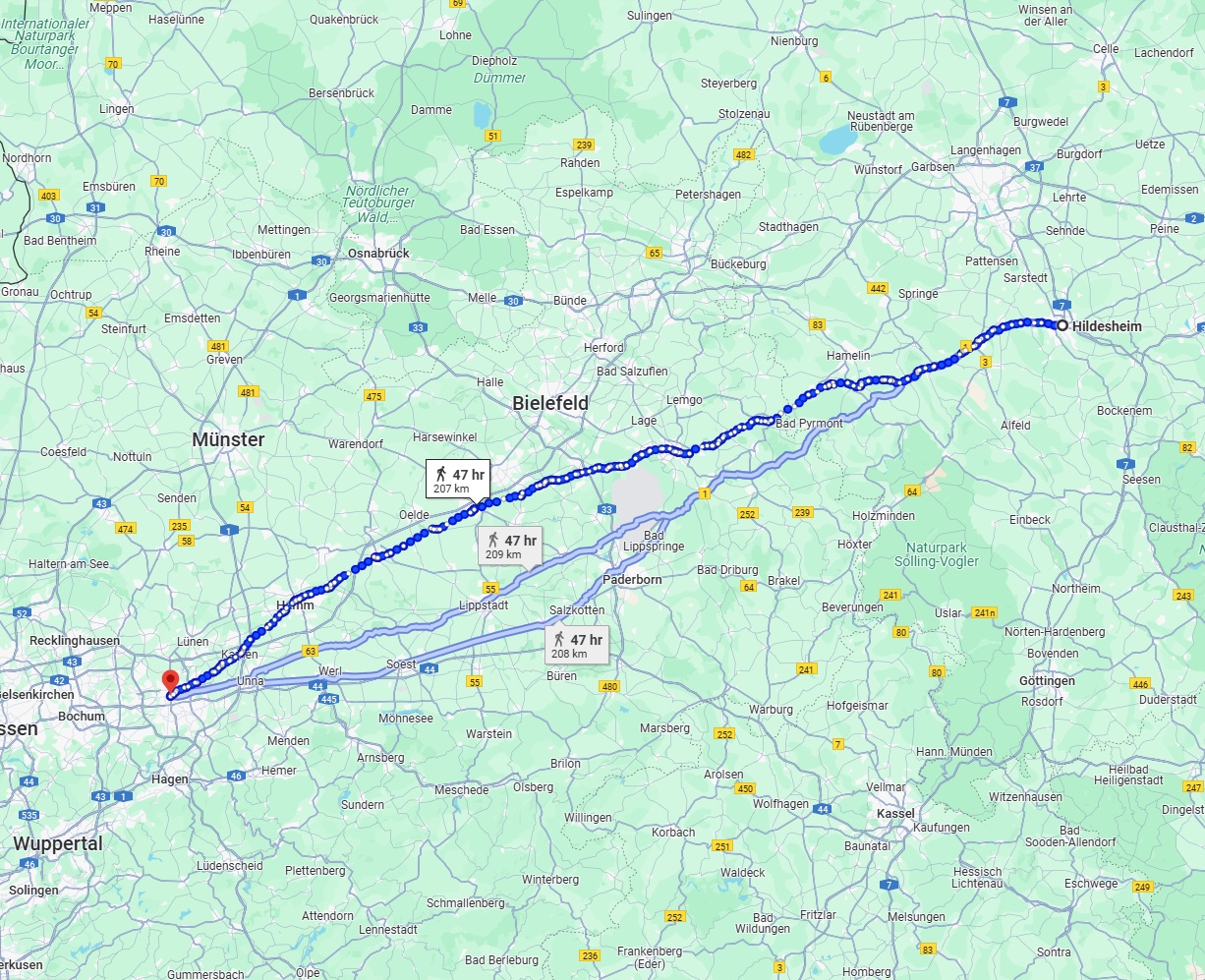 Anreise von Hildesheim Zu Dortmund Über 
