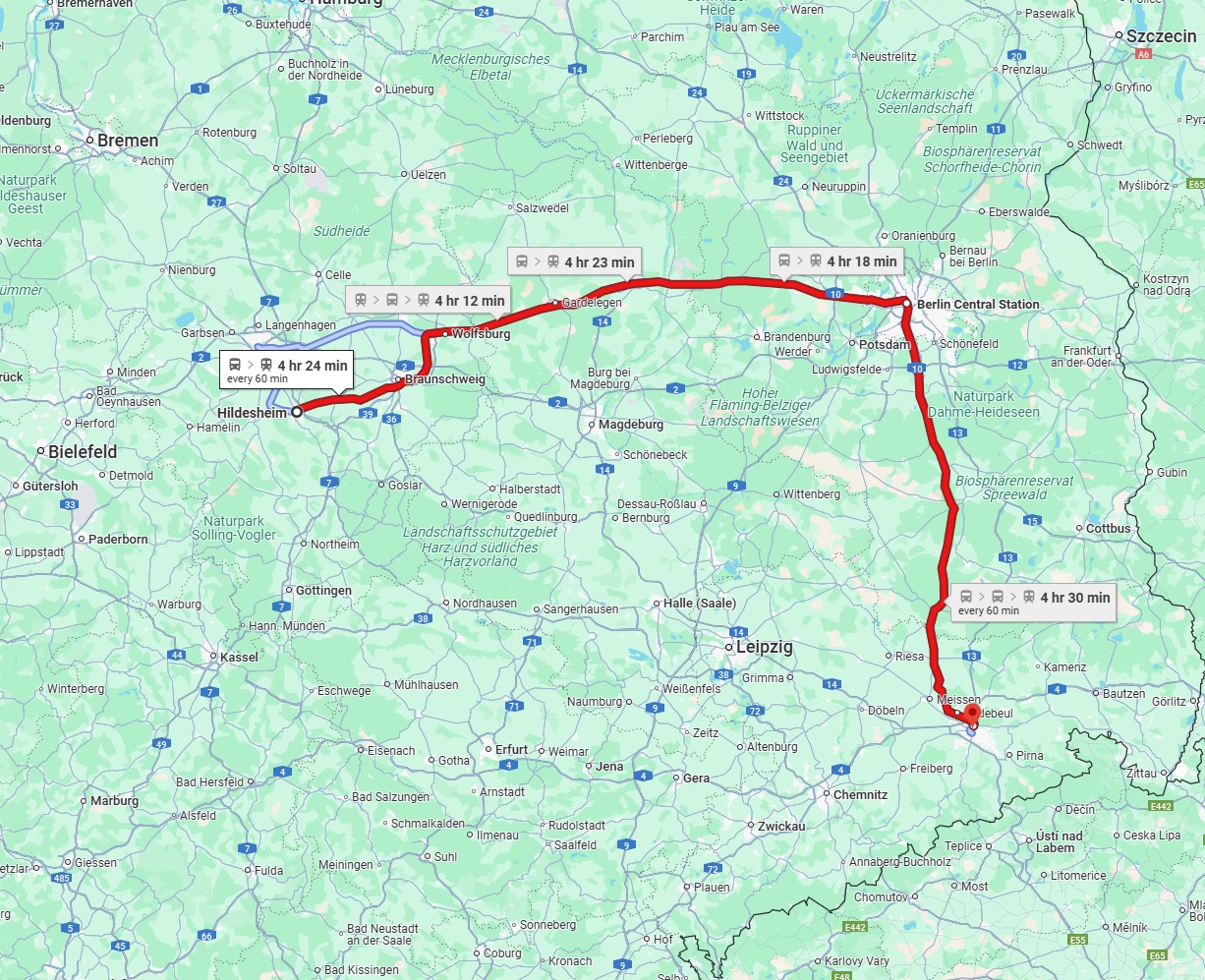Anreise von Hildesheim Zu Dresden Über 