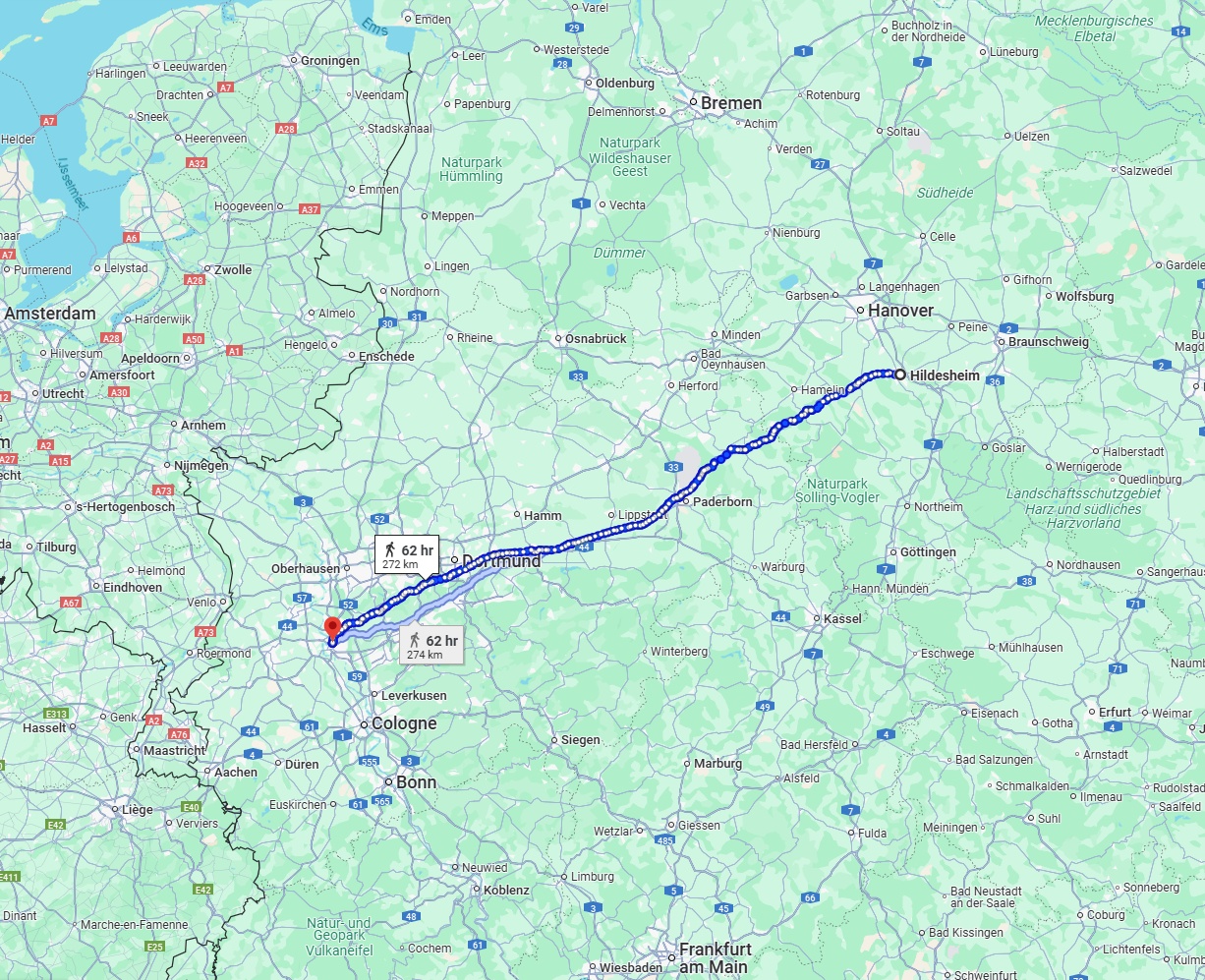 Anreise von Hildesheim Zu Düsseldorf Über 