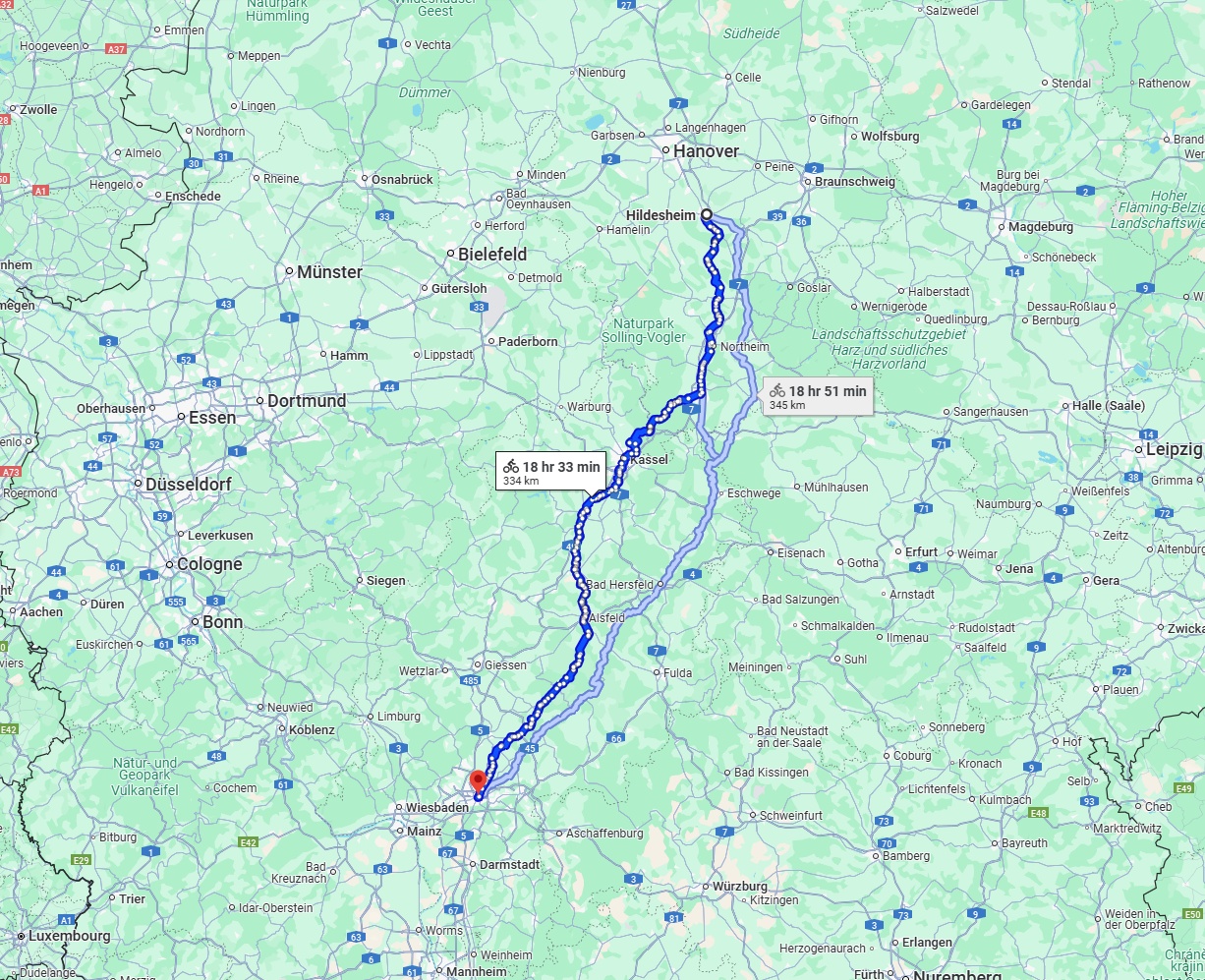Anreise von Hildesheim Zu Frankfurt am Main Über 