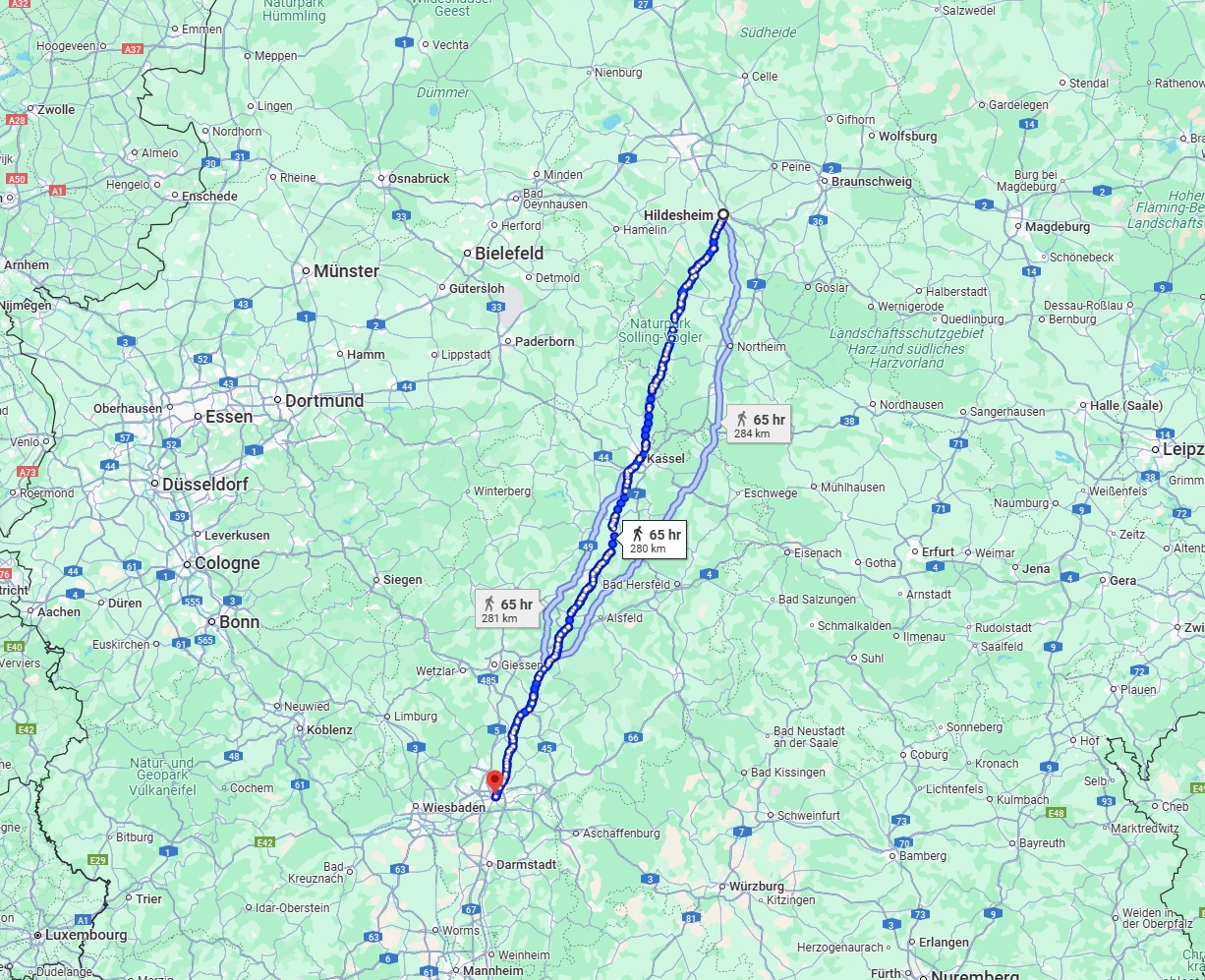 Anreise von Hildesheim Zu Frankfurt am Main Über 