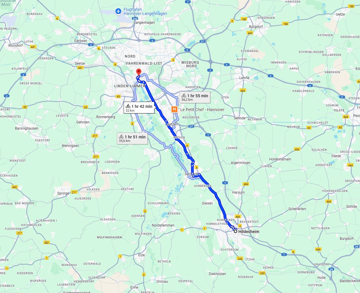 Anreise von Hildesheim Zu Hannover Über 