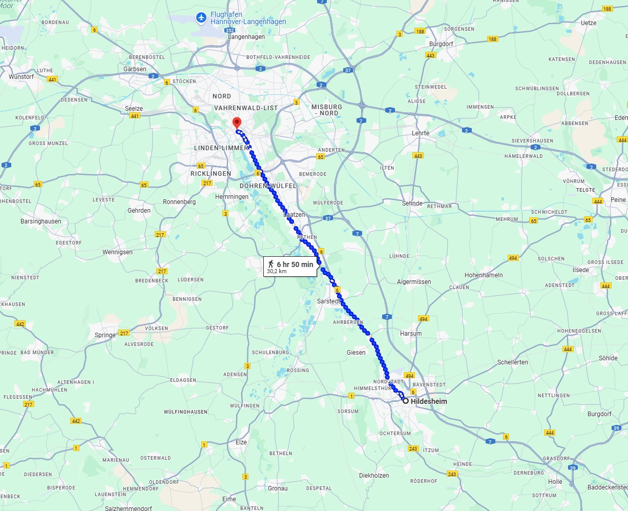 Anreise von Hildesheim Zu Hannover Über 