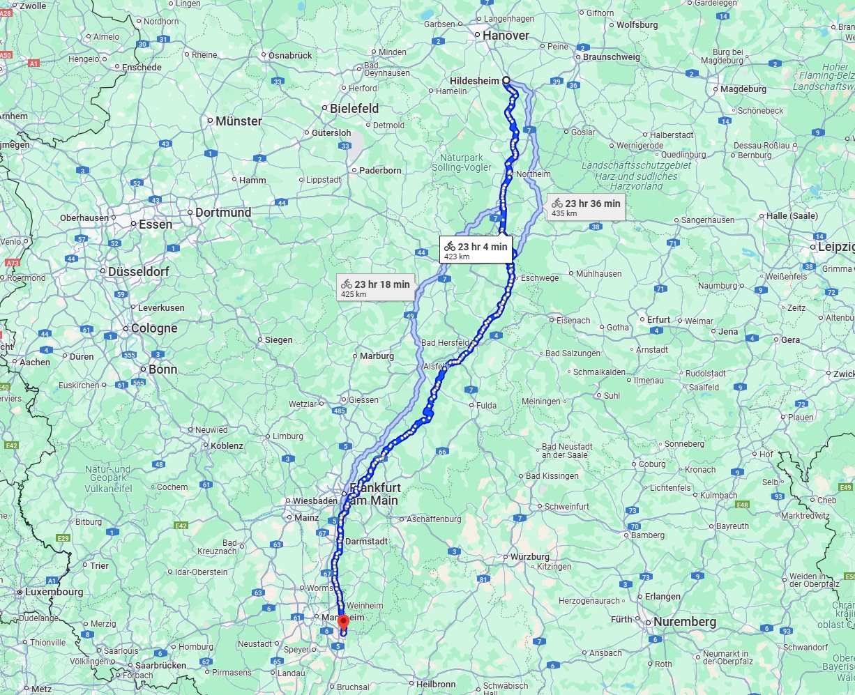 Anreise von Hildesheim Zu Heidelberg Über 
