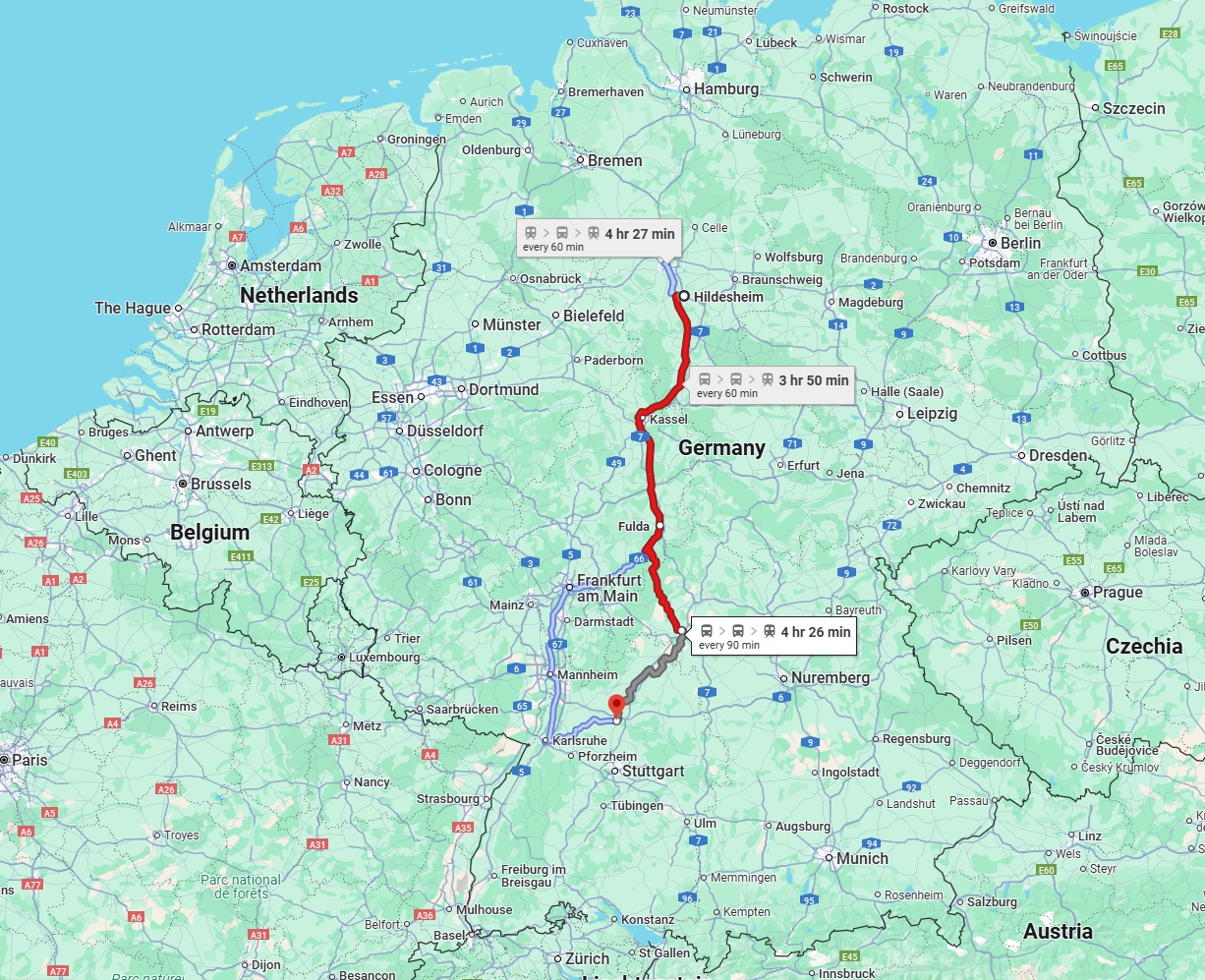 Anreise von Hildesheim Zu Heilbronn Über 