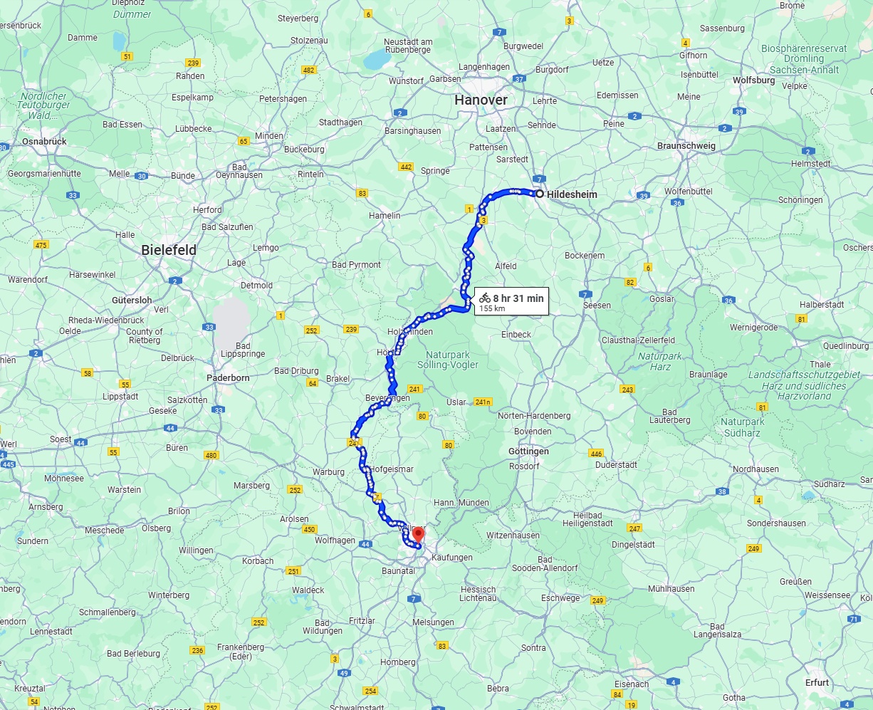 Anreise von Hildesheim Zu Kassel Über 