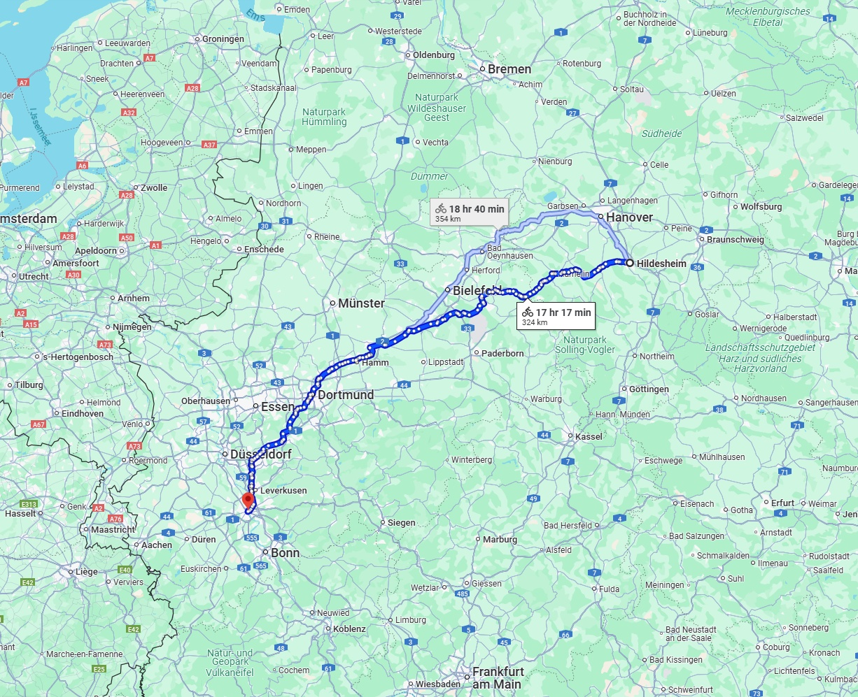 Anreise von Hildesheim Zu Köln Über 