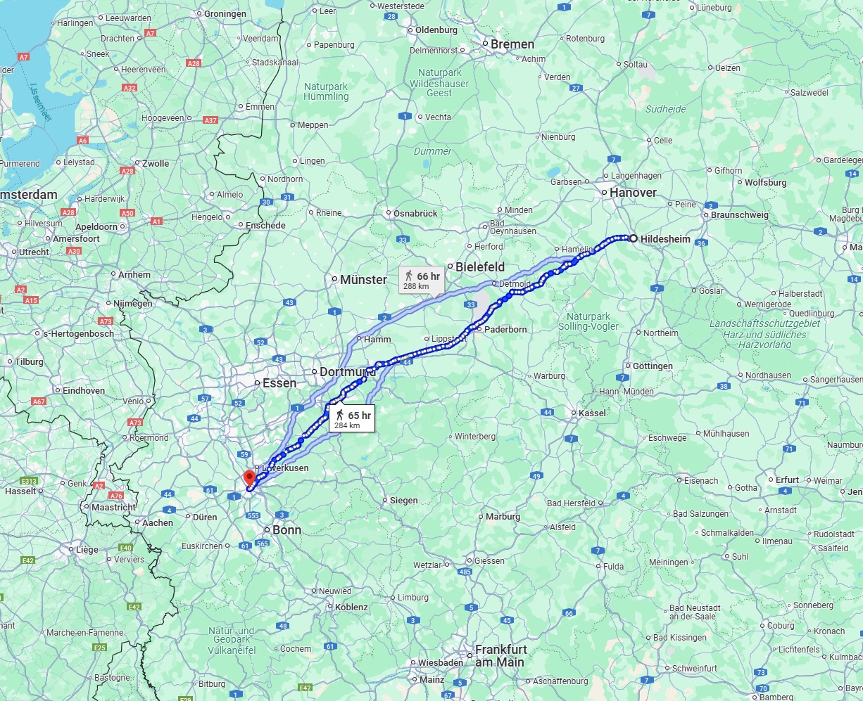 Anreise von Hildesheim Zu Köln Über 