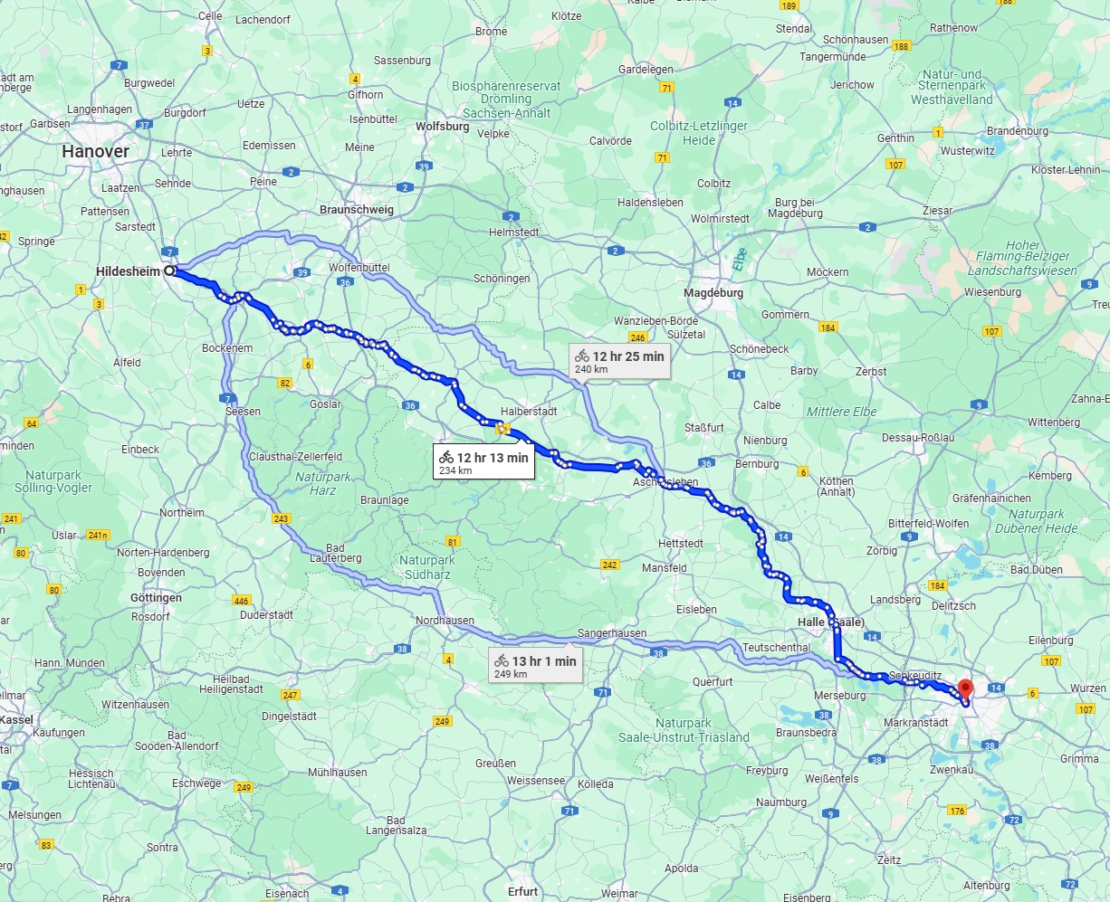 Anreise von Hildesheim Zu Leipzig Über 