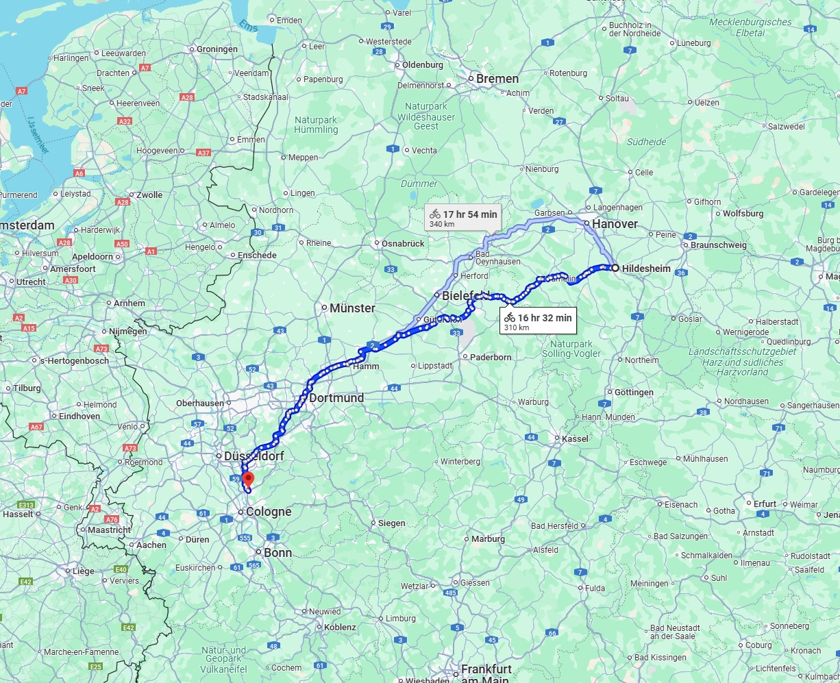 Anreise von Hildesheim Zu Leverkusen Über 