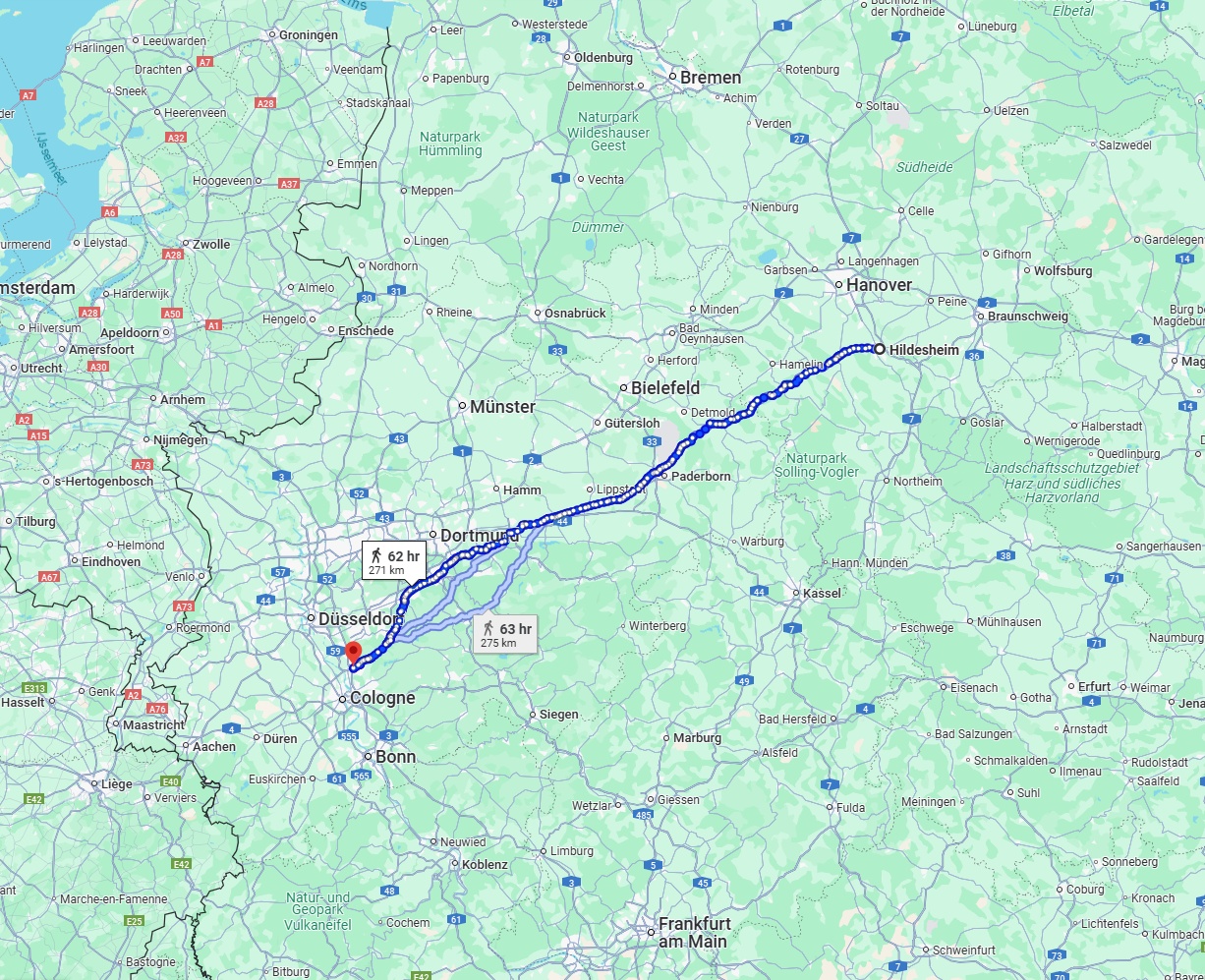 Anreise von Hildesheim Zu Leverkusen Über 