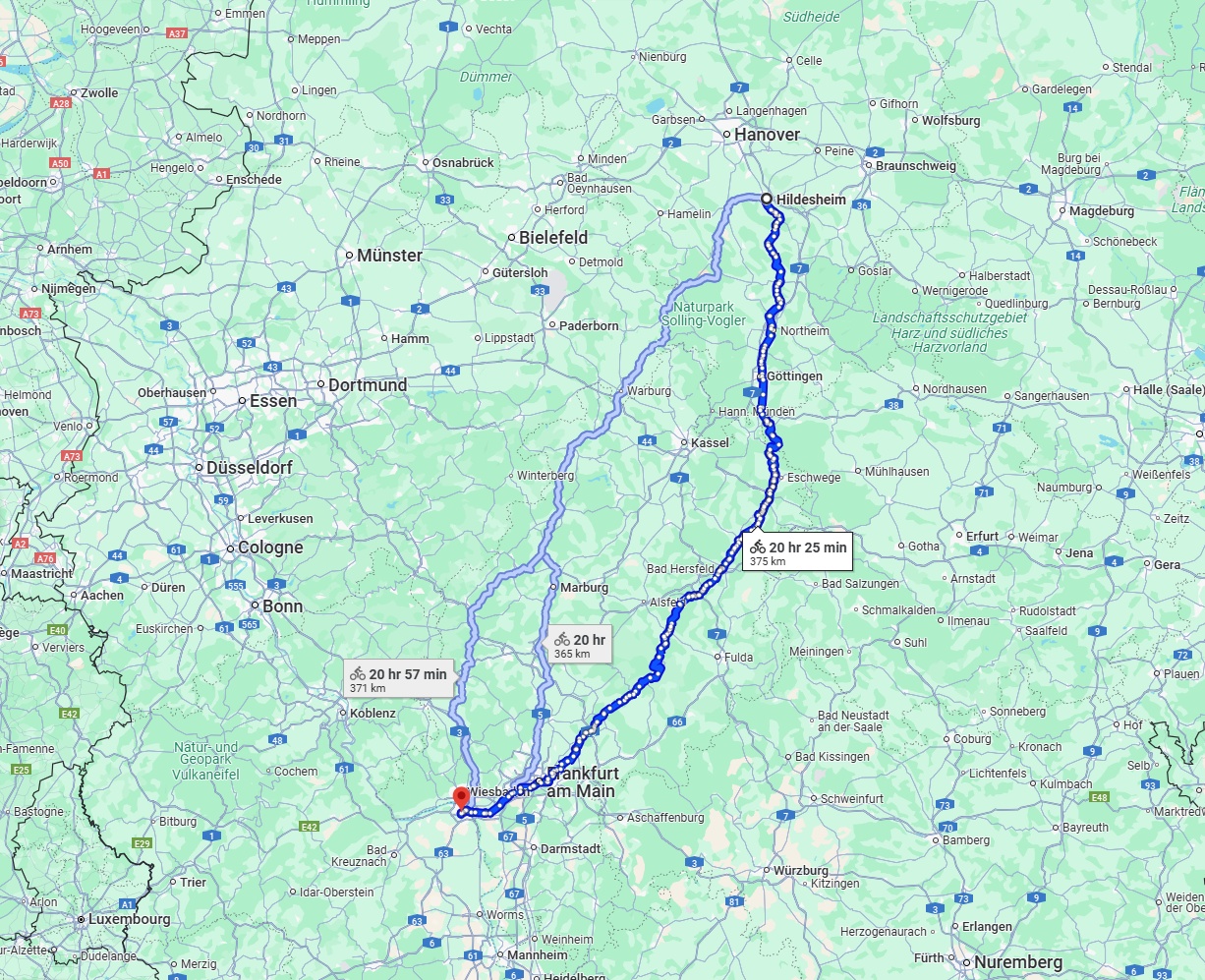 Anreise von Hildesheim Zu Mainz Über 