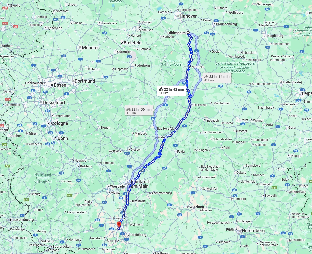 Anreise von Hildesheim Zu Mannheim Über 