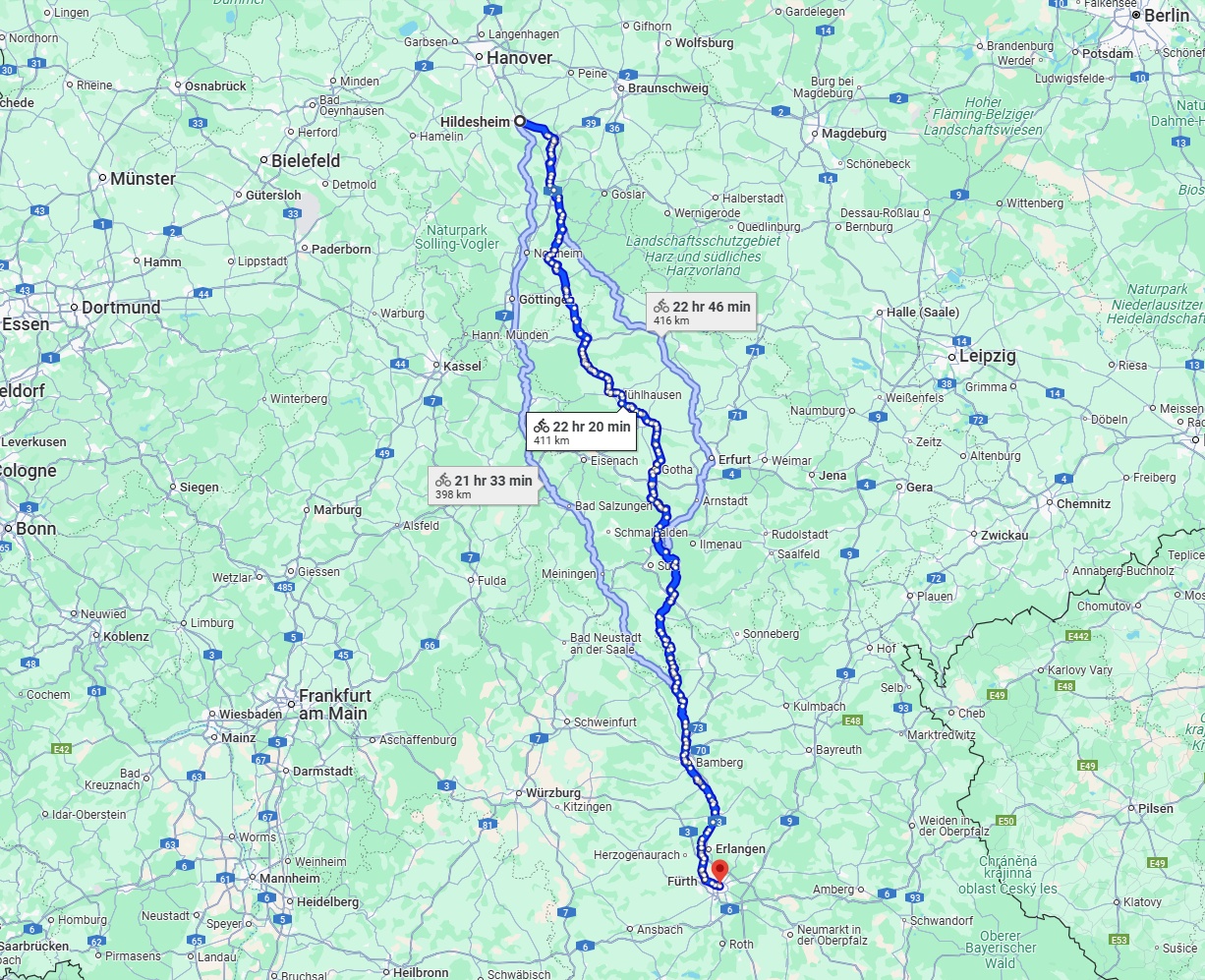 Anreise von Hildesheim Zu Nürnberg Über 
