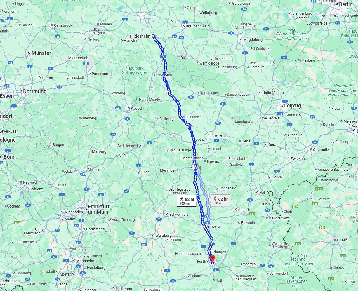 Anreise von Hildesheim Zu Nürnberg Über 