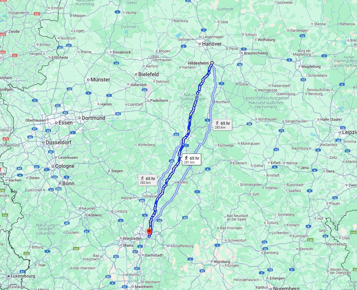 Anreise von Hildesheim Zu Offenbach am Main Über 