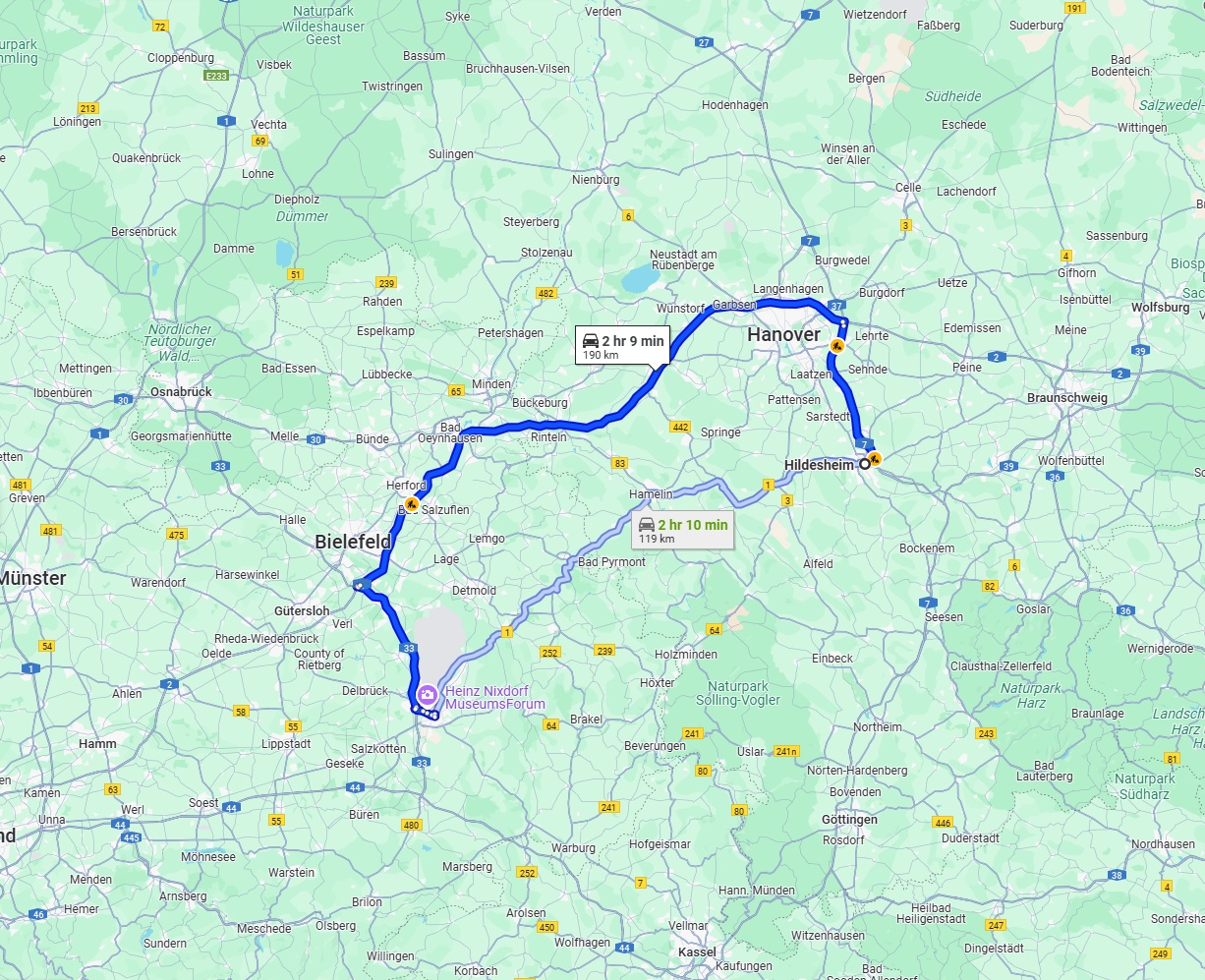 Anreise von Hildesheim Zu Paderborn Über via A2