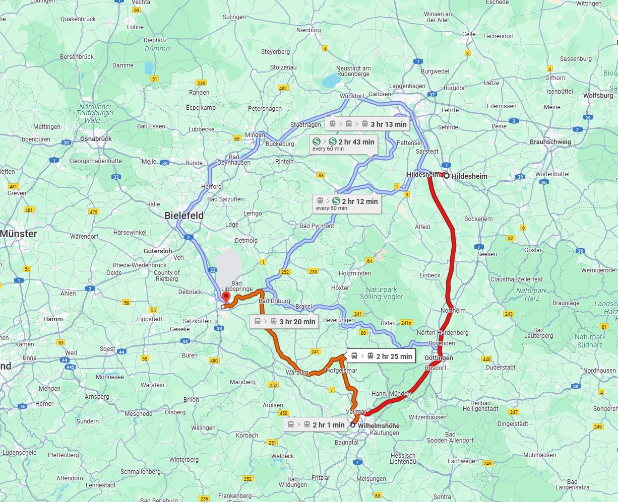 Anreise von Hildesheim Zu Paderborn Über 