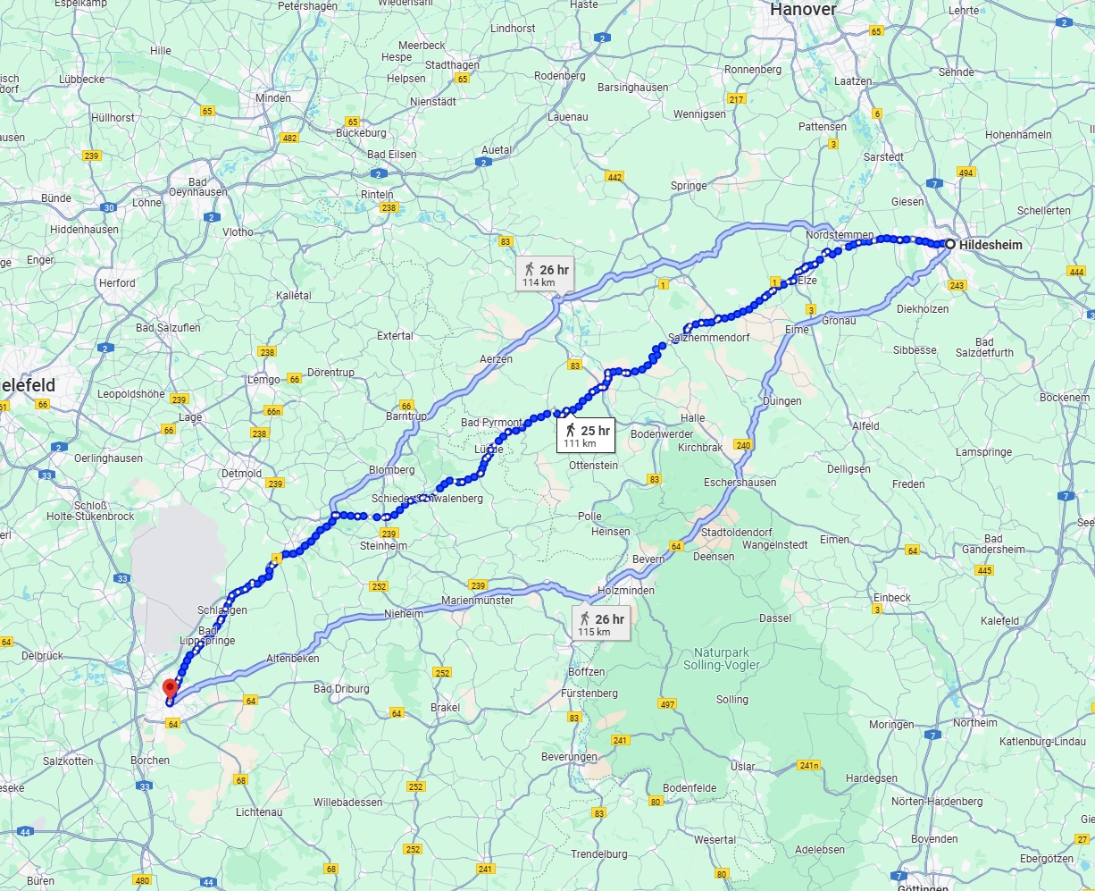 Anreise von Hildesheim Zu Paderborn Über 