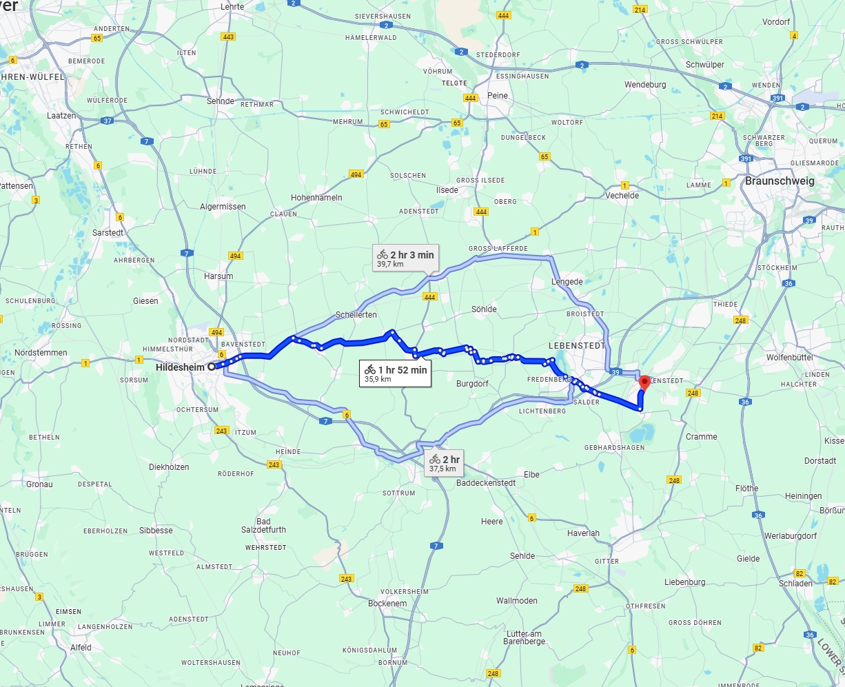 Anreise von Hildesheim Zu Salzgitter Über 