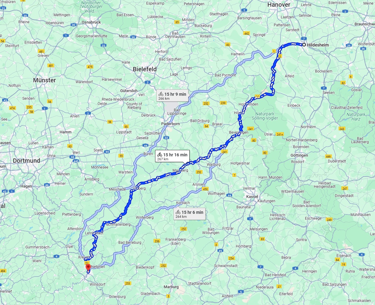 Anreise von Hildesheim Zu Siegen Über 
