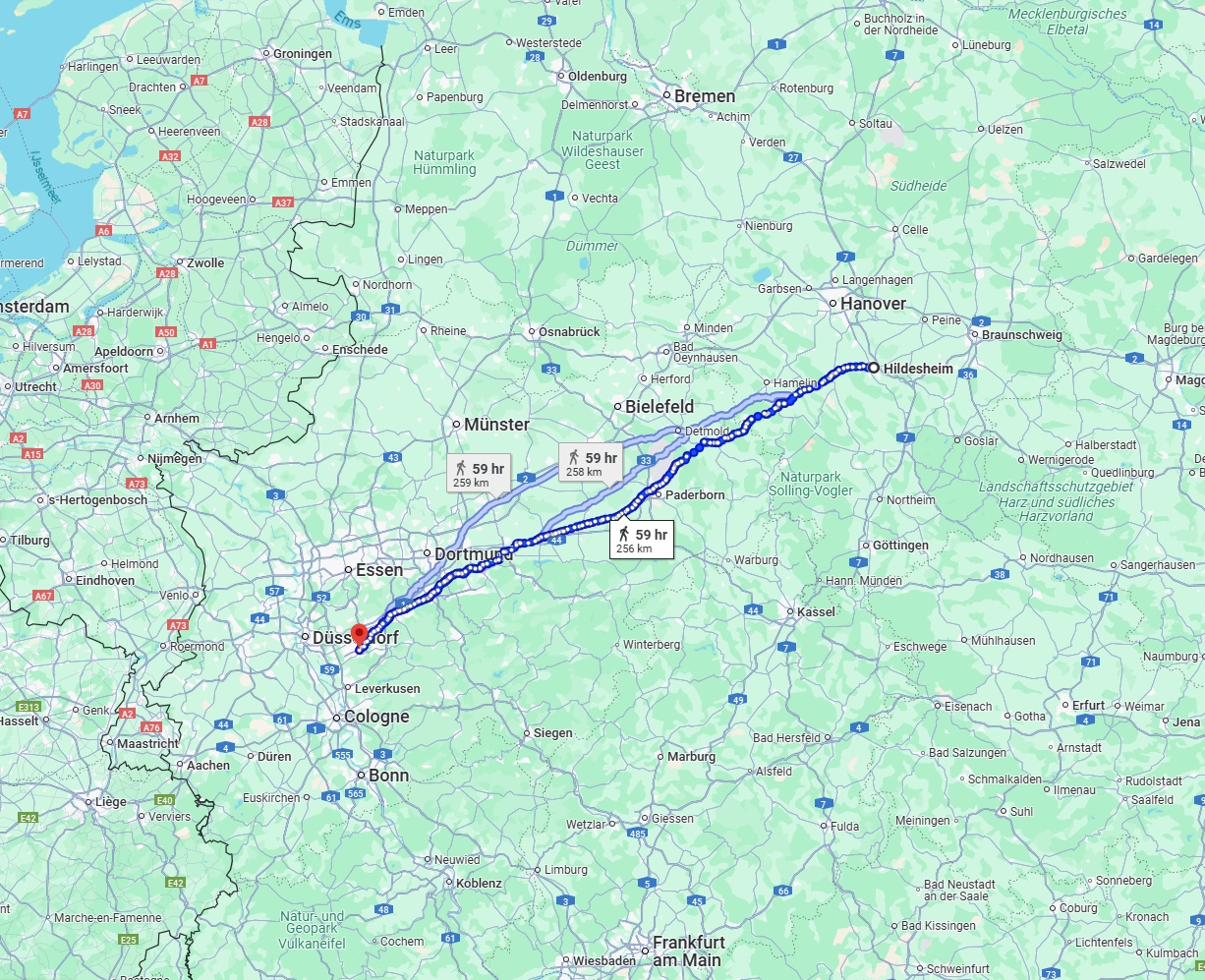Anreise von Hildesheim Zu Solingen Über 