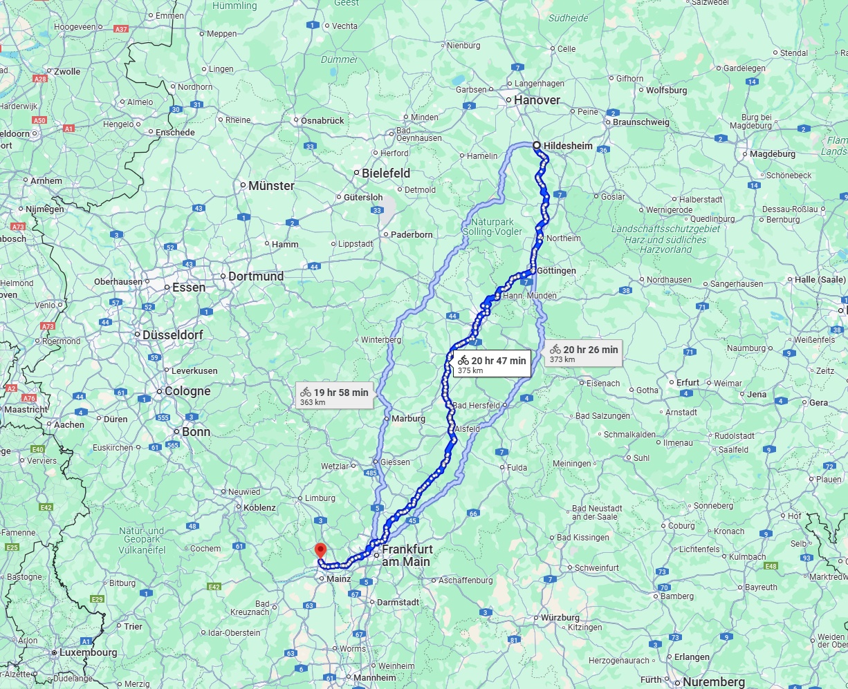 Anreise von Hildesheim Zu Wiesbaden Über 