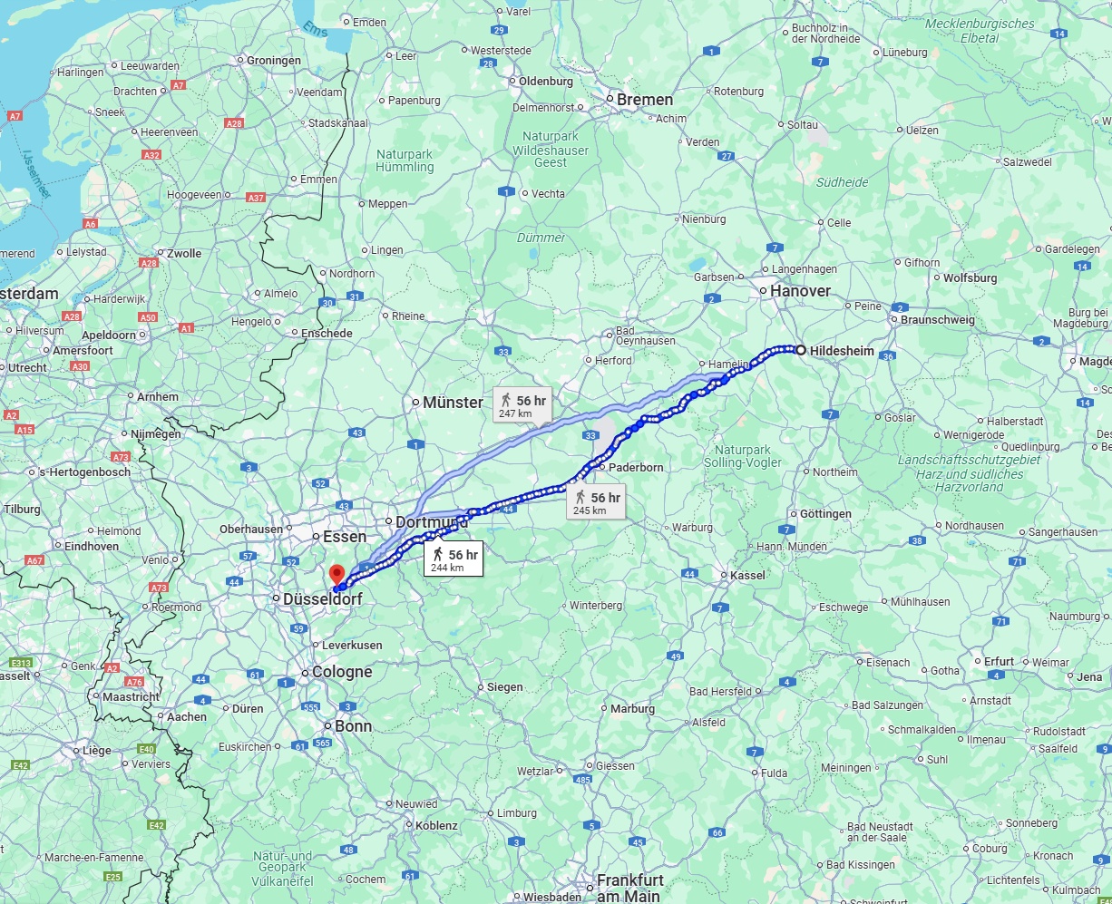Anreise von Hildesheim Zu Wuppertal Über 