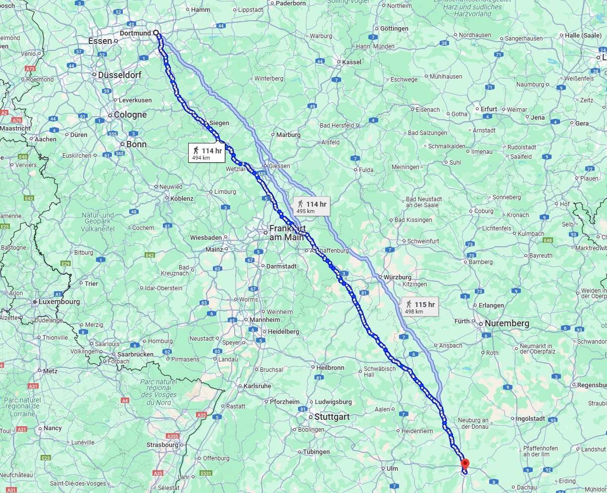 Anreise von Dortmund Zu Augsburg Über 