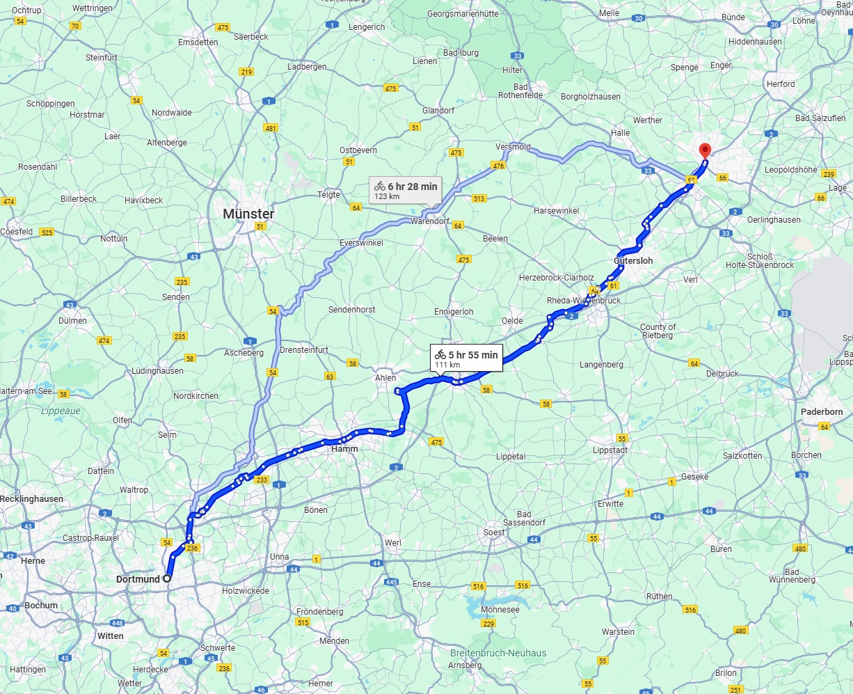 Anreise von Dortmund Zu Bielefeld Über 