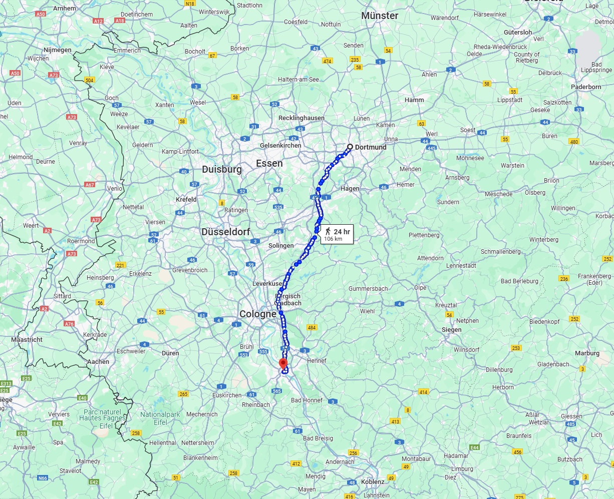 Anreise von Dortmund Zu Bonn Über 