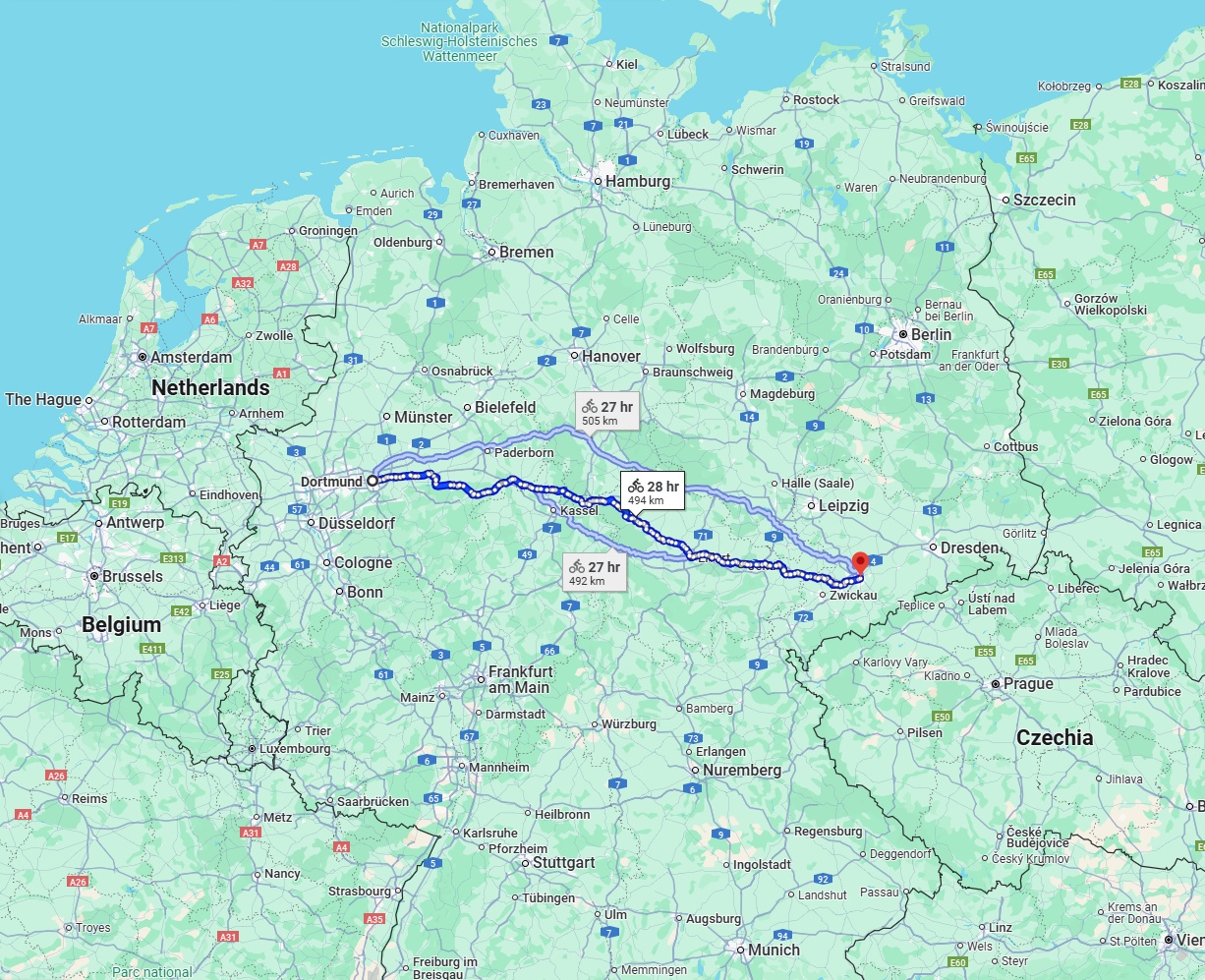 Anreise von Dortmund Zu Chemnitz Über 